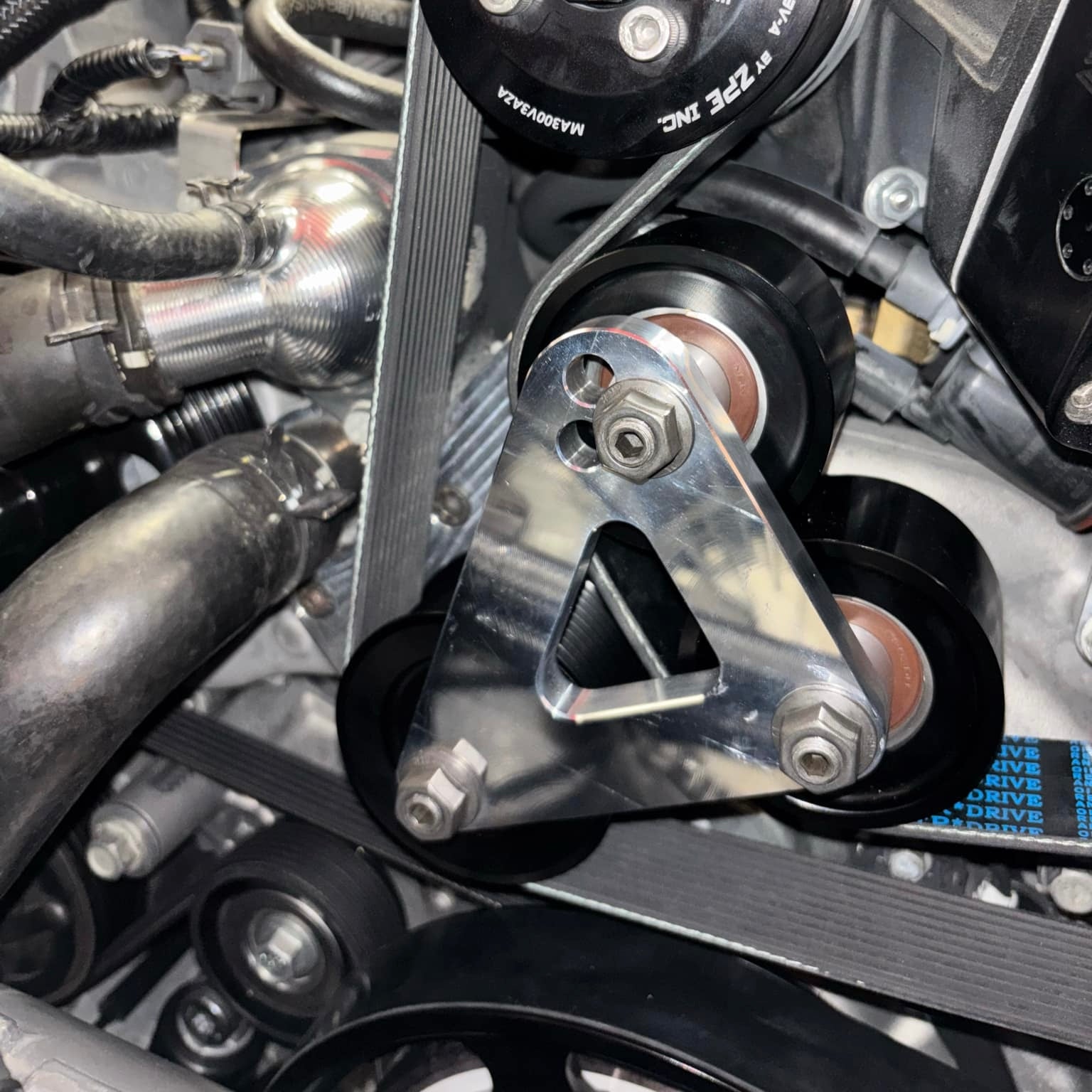 C7 LT4 Idler Relocation Tie Plate