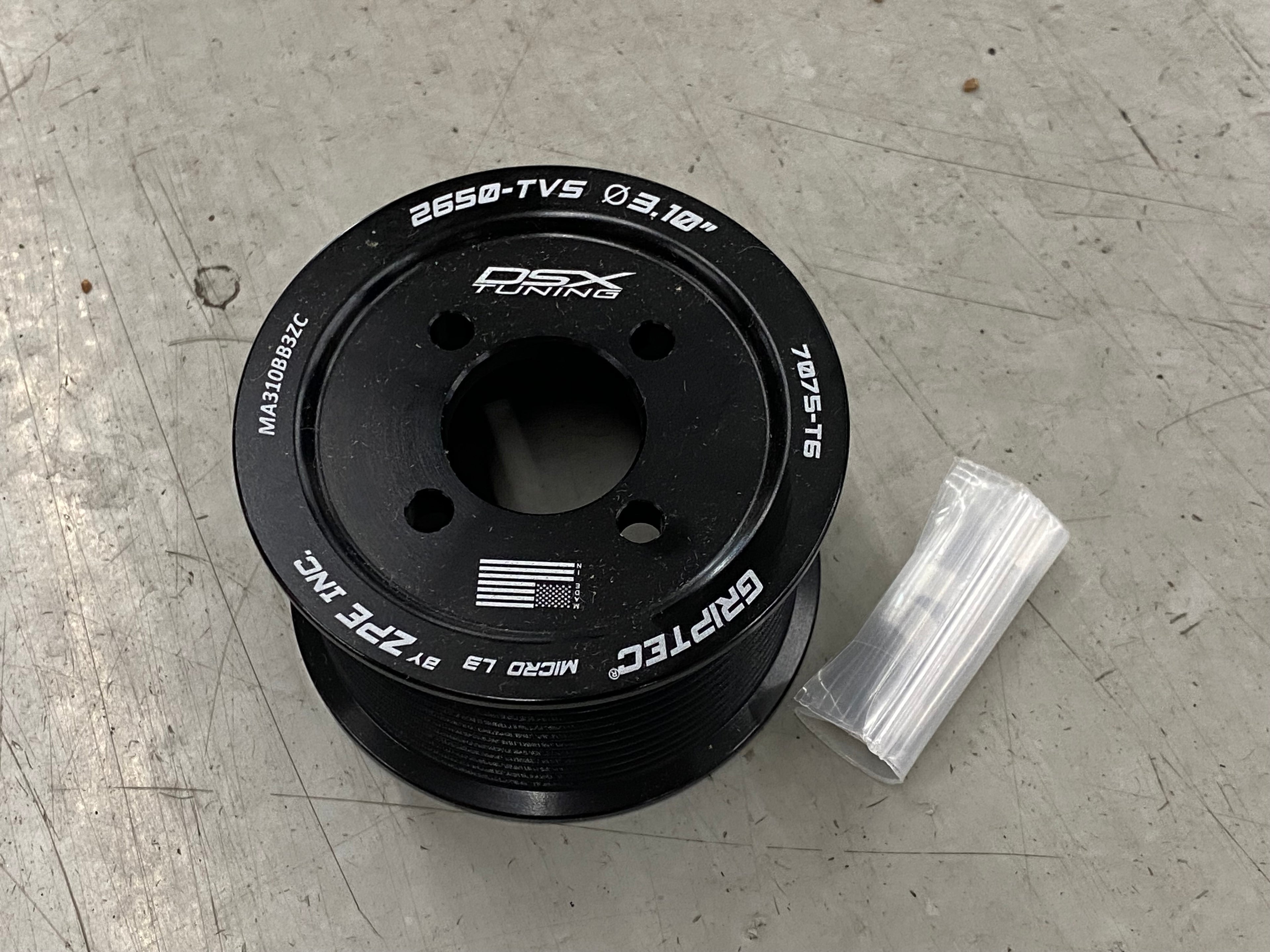 Griptec 12-Rib 3.10" Harrop 2650i Pulley